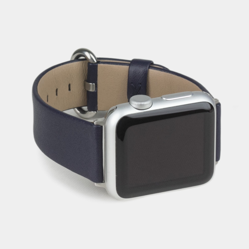 Ремешок для Apple Watch 40/41/42 mm из кожи теленка,  цвета индиго