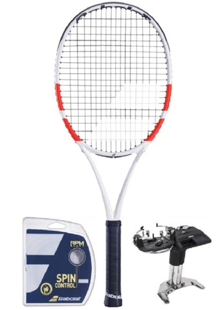 Теннисная ракетка Babolat Pure Strike 100 16/20 + Струны + Натяжка