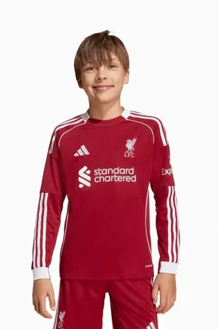 Футболка с длинными рукавами adidas Liverpool FC 25/26 Home Junior - красный