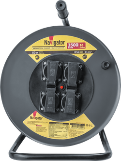 Удлинитель Navigator 93 899 NPE-RM-04-50-E-IP44-3x2.5 катушка 4 гн. c/з КГ 50м