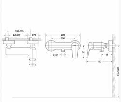 Смеситель для душа Bravat Vega