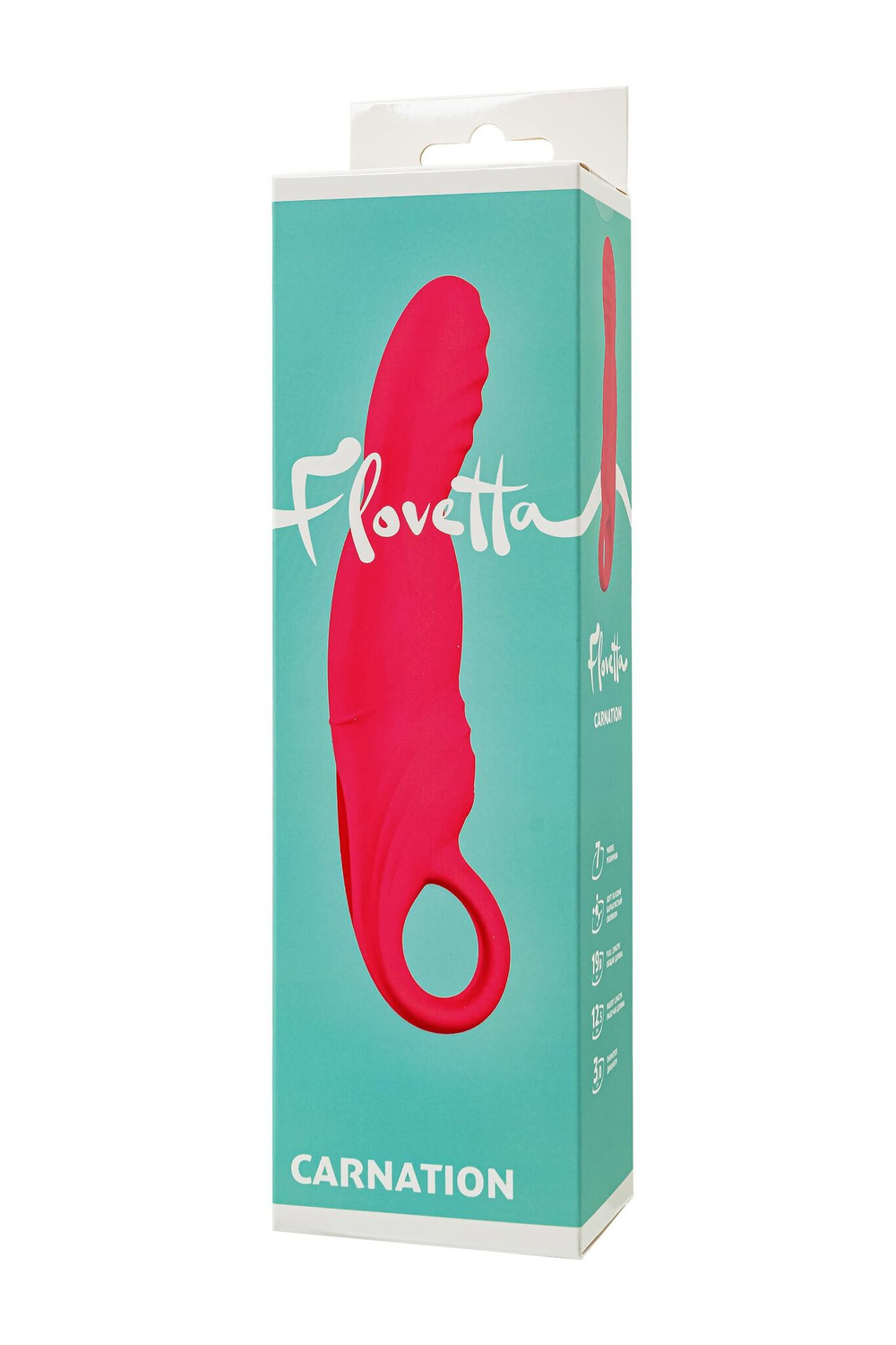 Розовый вибратор для точки G с двигающейся головкой Carnation - 19 см. (Цвет: розовый)
