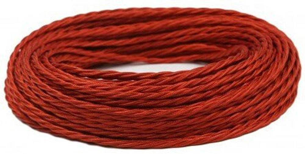 Ретро провод витой Красный Interior Wire Twist Магус ТМ ПВР-КРС / 2х1,5