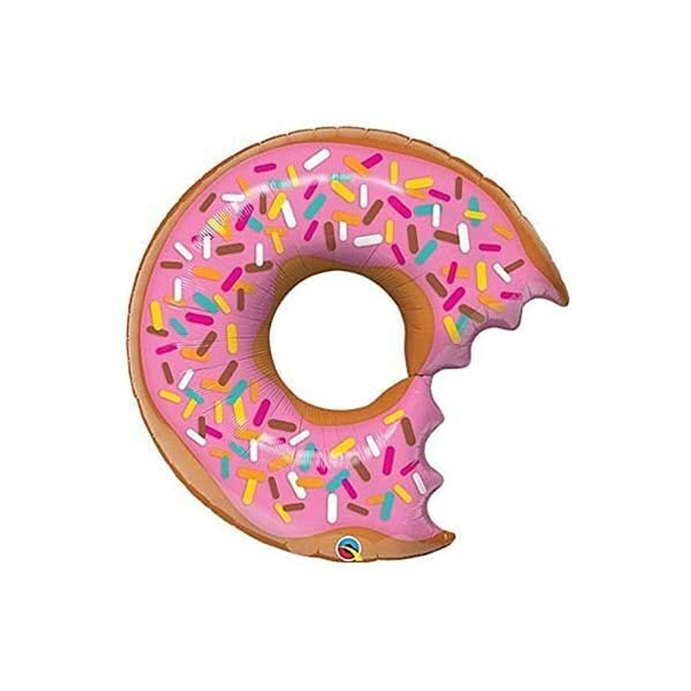 Шар фигура "Пончик Донат надкусанный"