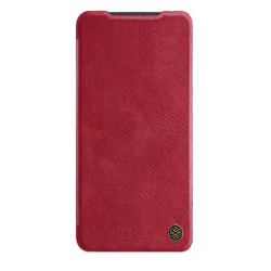 Кожаный чехол-книжка Nillkin Leather Qin Pro c защитой камеры для Xiaomi Poco F4