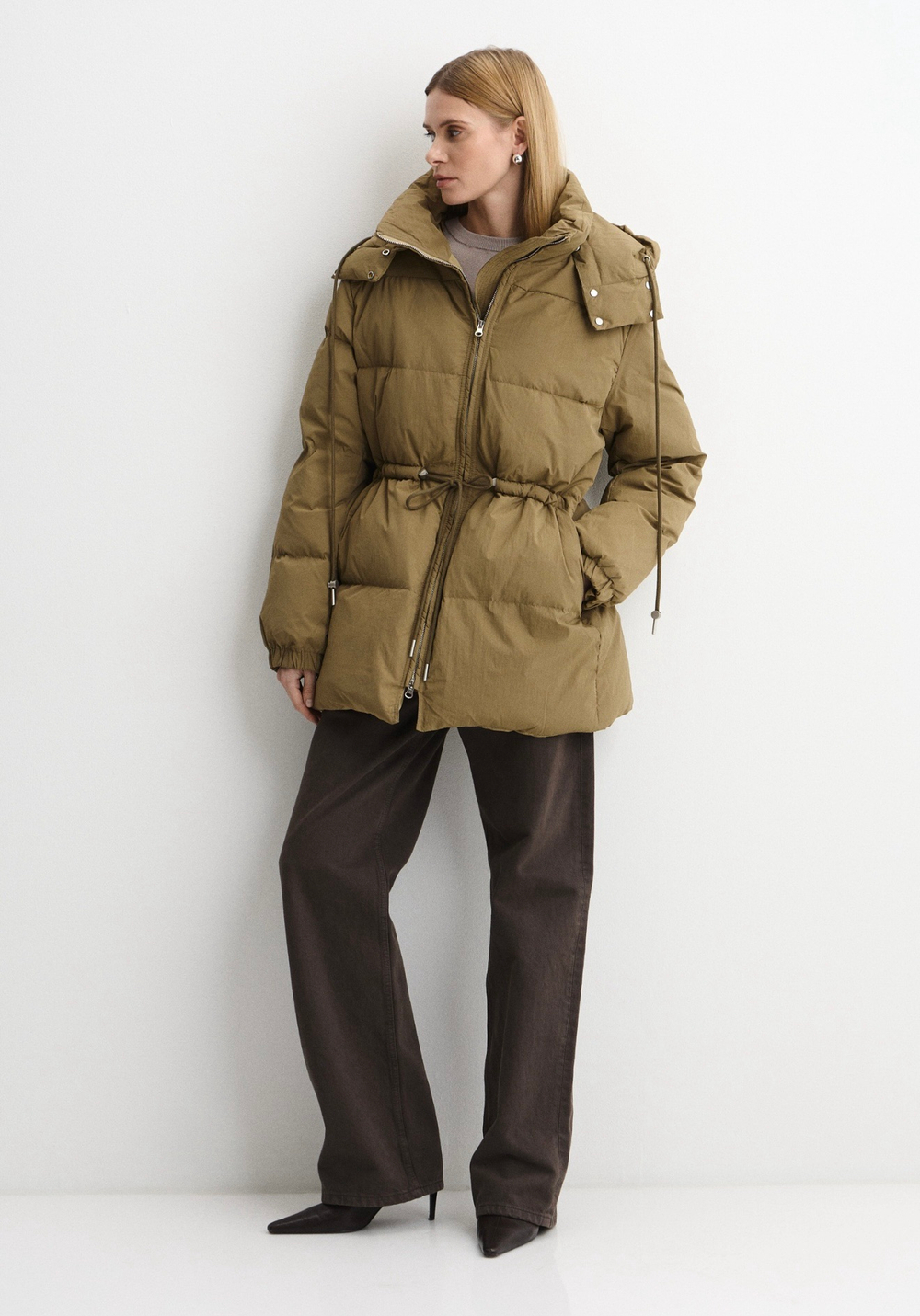 Пуховик Bob олива