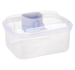 Контейнер для муки прозрачный 2,3 л с мерной ложкой 180 мл М1182