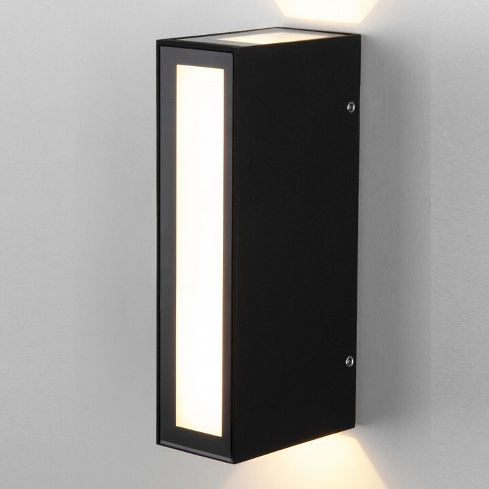 Уличный настенный светильник Elektrostandard 1524 TECHNO LED черный