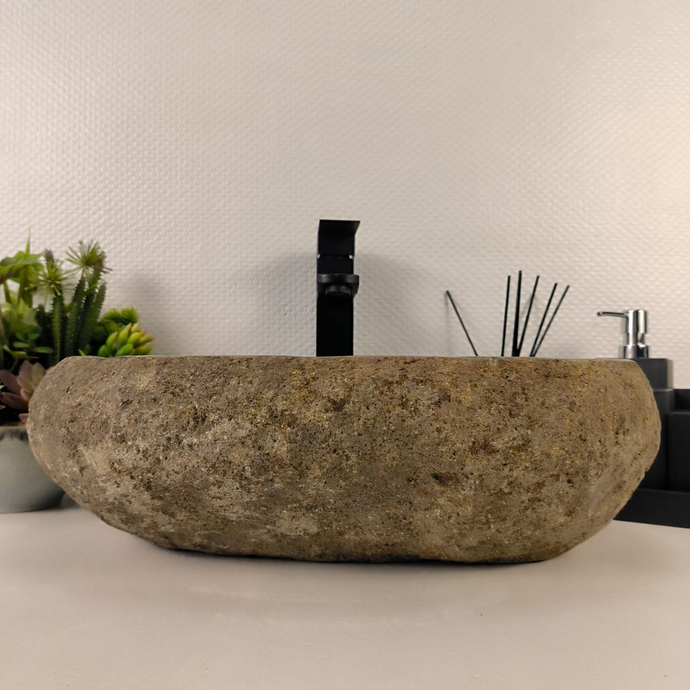 Каменная раковина из речного камня RS-04903 (50*32*15) 0861 из натурального камня