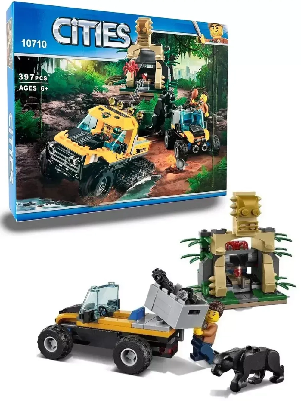 Конструктор Сити Миссия Исследование джунглей 397 дет 10710