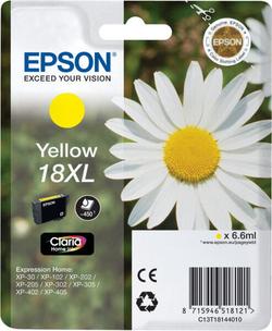 Картридж струйный Epson Daisy Singlepack Yellow 18XL Claria Home C13T18144010