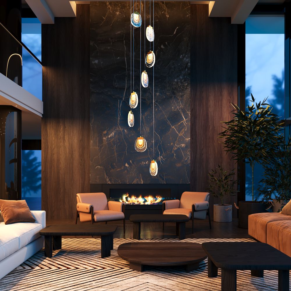 Люстра подвесная светодиодная Maytoni   MOD367PL-L30BBSK