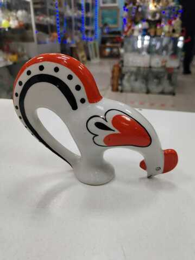 Скульптура "Петух" авт.Азарова (ретро) надгл краски