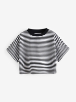 Футболка для девочки Next N40-065, 3 шт., Белый, Черный