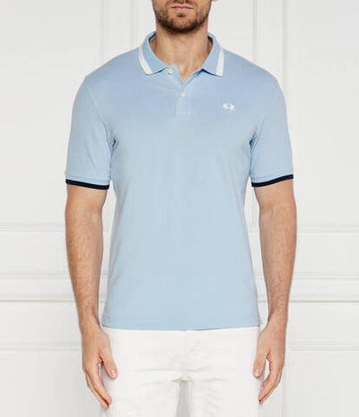 Поло La Martina - голубой(YMP006 PK001)