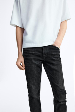 ZARA ДЖИНСЫ SKINNY FIT, ЧЕРНЫЙ