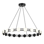 SL6610.403.20 Светильник подвесной ST-Luce черный/белый LED 1*40W 4000K MONRO