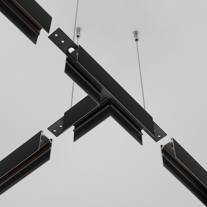 Коннектор T-образный Maytoni Technical Exility Busbur TRA034CT-41B