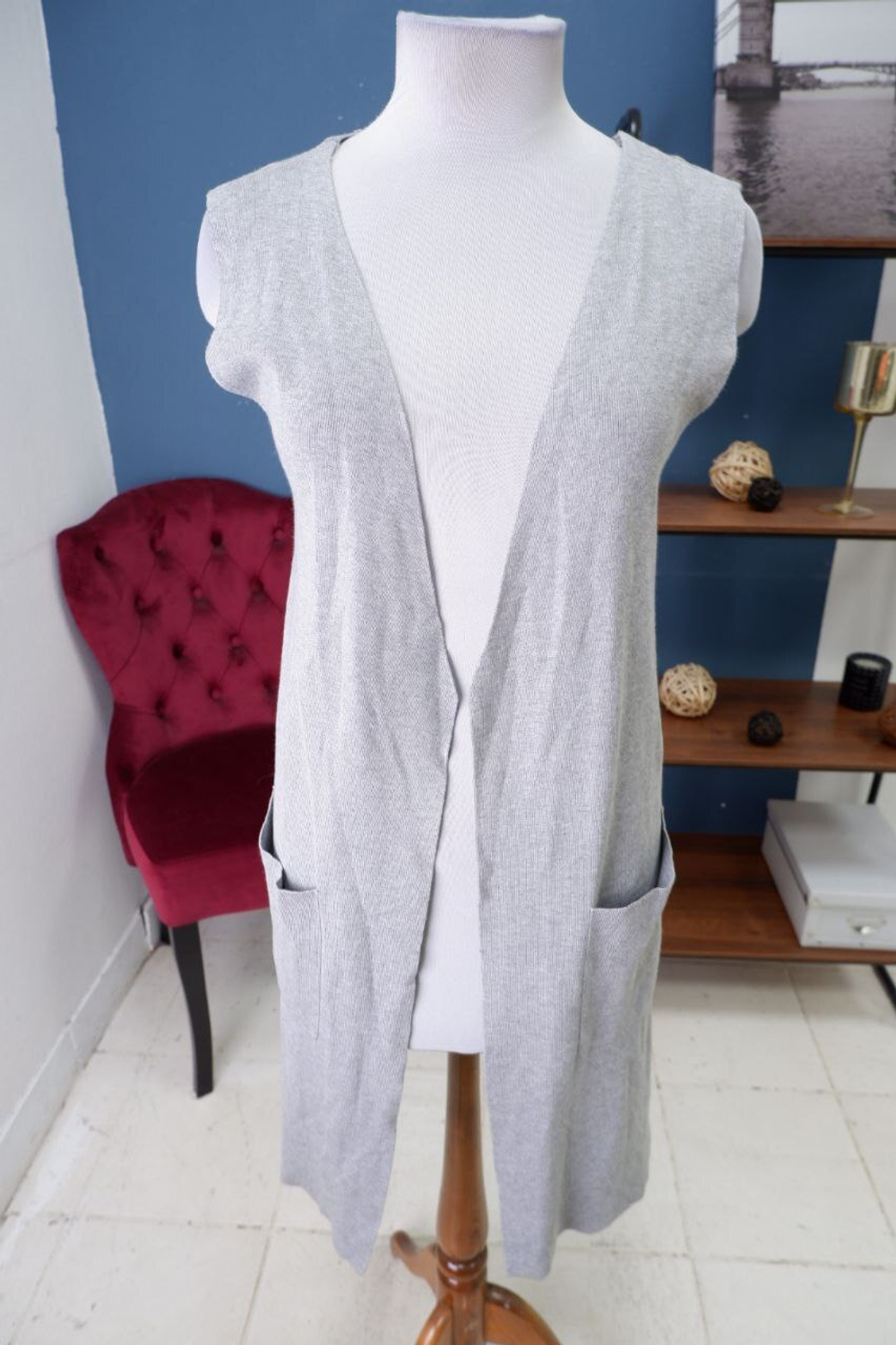 Кардиган Stradivarius без рукавов 44 размер