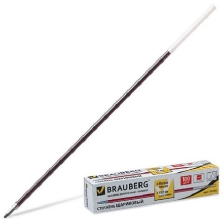 Стержень шариковый 152мм, 1мм, для Corvina, красный, Brauberg