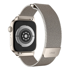 Ремешок Uniq Dante Strap Mesh Steel для Apple Watch 45/44/42 мм (45MM-DANSLGT), "Звездный свет"