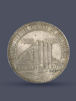 Монета 50 франков 1935 год Бельгия