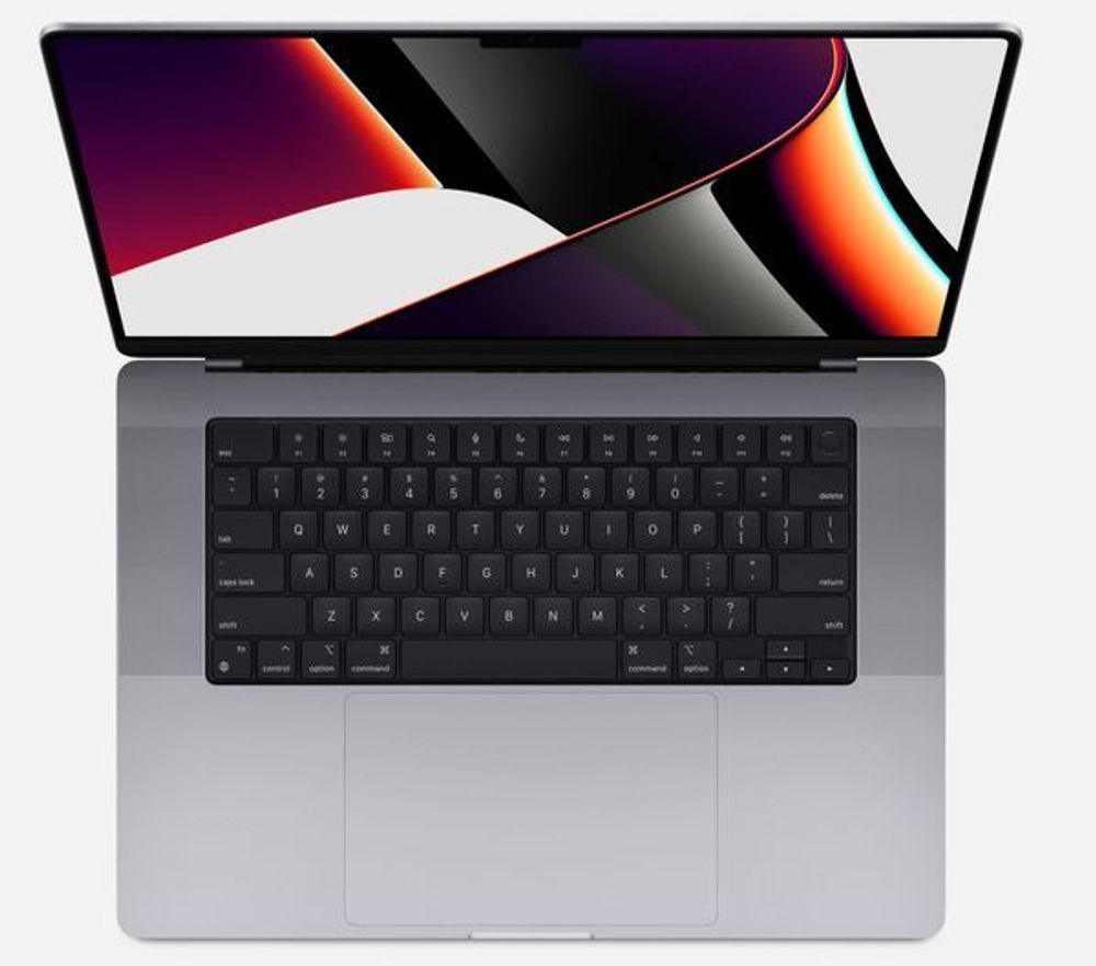 Ноутбук Apple MacBook Pro A2485, 16.2&amp;quot; (3456x2234) Retina XDR 120Гц/Apple M1 Pro/32ГБ/1ТБ SSD/M1 Pro 16-core GPU/MacOS/Английская клавиатура, серый космос [MK1A3LL/A]