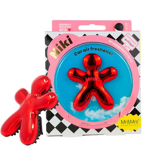 Перечная мята, ароматизатор для автомобиля NIKI красный металлик, Mr&Mrs Fragrance