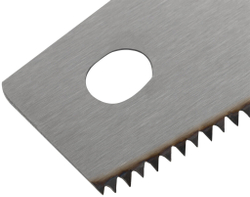 Ножовка по дереву средний каленый зуб 7 ТPI 2D заточка пластиковая прорезиненная ручка 450 мм FIT