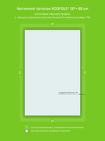 Натяжные потолки 3 м2, 1.1 м2