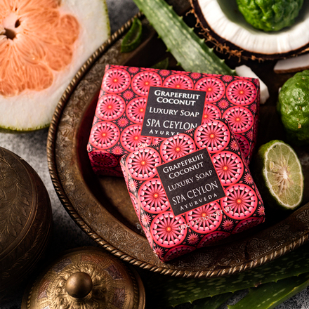 Роскошное мыло "ГРЕЙПФРУТ И КОКОС" (100g)
