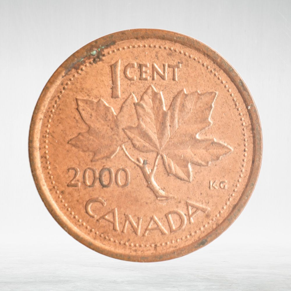 Canada, 1 Cent, 2000 – Elizabeth II (Third Portrait), XF