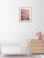 Картина авторская акварельная в паспарту 40х50 см на стену для интерьера "Пион"