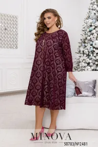 Платье 2481-бордо Minova