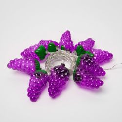 ULD-S0400-010-STB-2AA WHITE IP20 GRAPES Гирлянда светодиодная на батарейках 2AA не в-к. Виноград. 4м. 10 светодиодов. Белый свет. Провод прозрачный. TM Uniel.