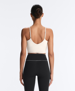 Oysho Топ Comfortlux с регулируемыми бретелями, экрю