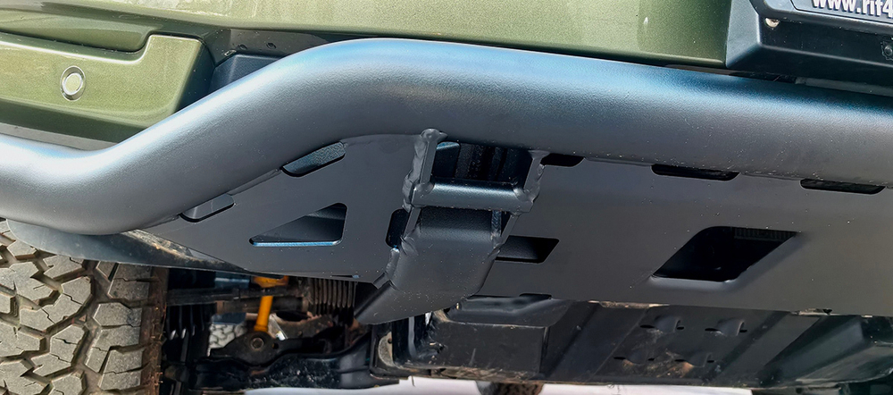 Бампер силовой передний/защита штатного бампера TANK 400 c защитой радиатора (устанавливается только с площадкой RIFT40-30000) РИФ