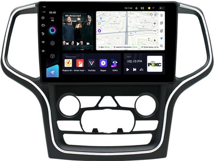 Магнитола для Jeep Grand Cherokee WK2 2013-2021 (взамен 8.4" экрана) - Teyes CC3L IPS 10" монитор на Android 10, 8-ядер, CarPlay, 4G SIM-слот