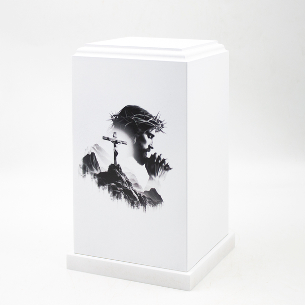 Урна для праха "Колонна Реквием" с печатью Иисус