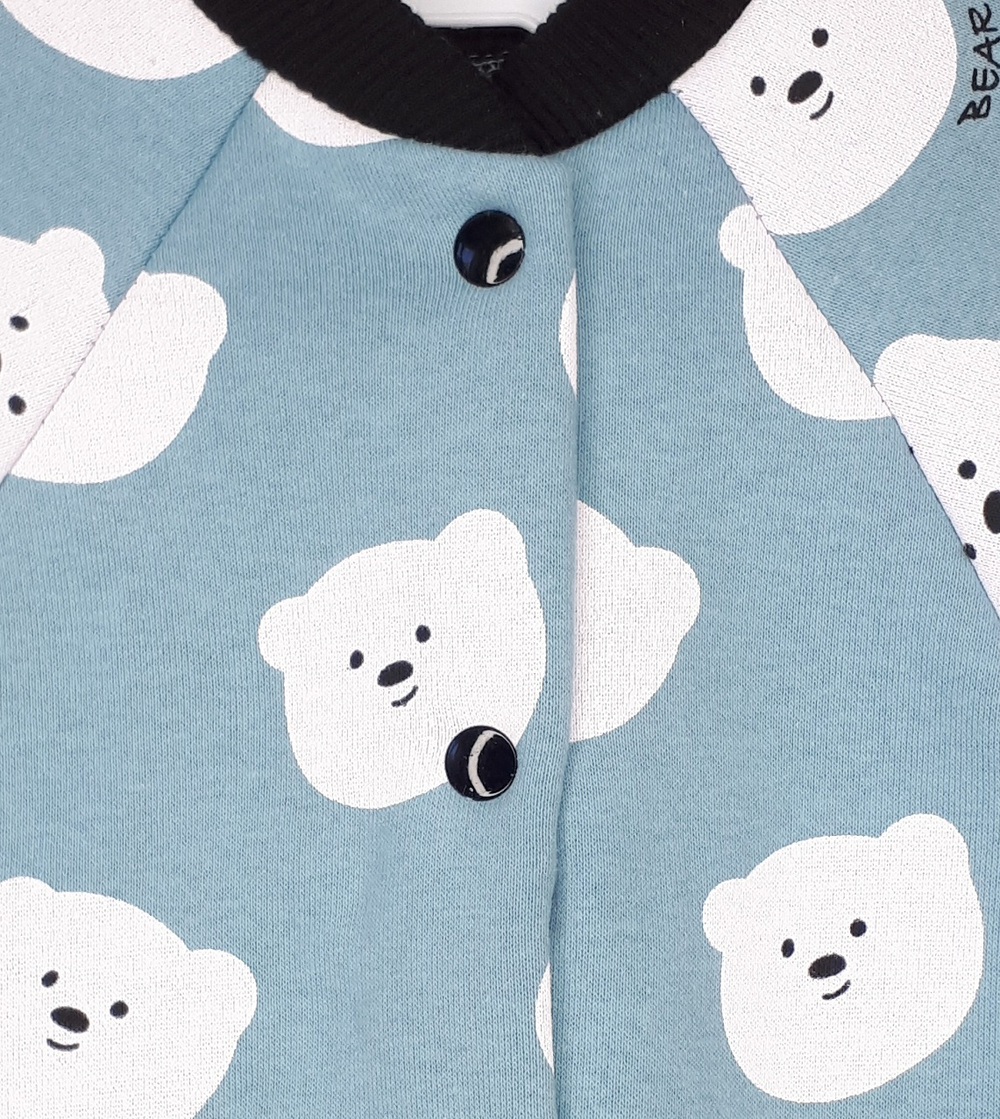 Комбинезон Белый мишка (голубой)