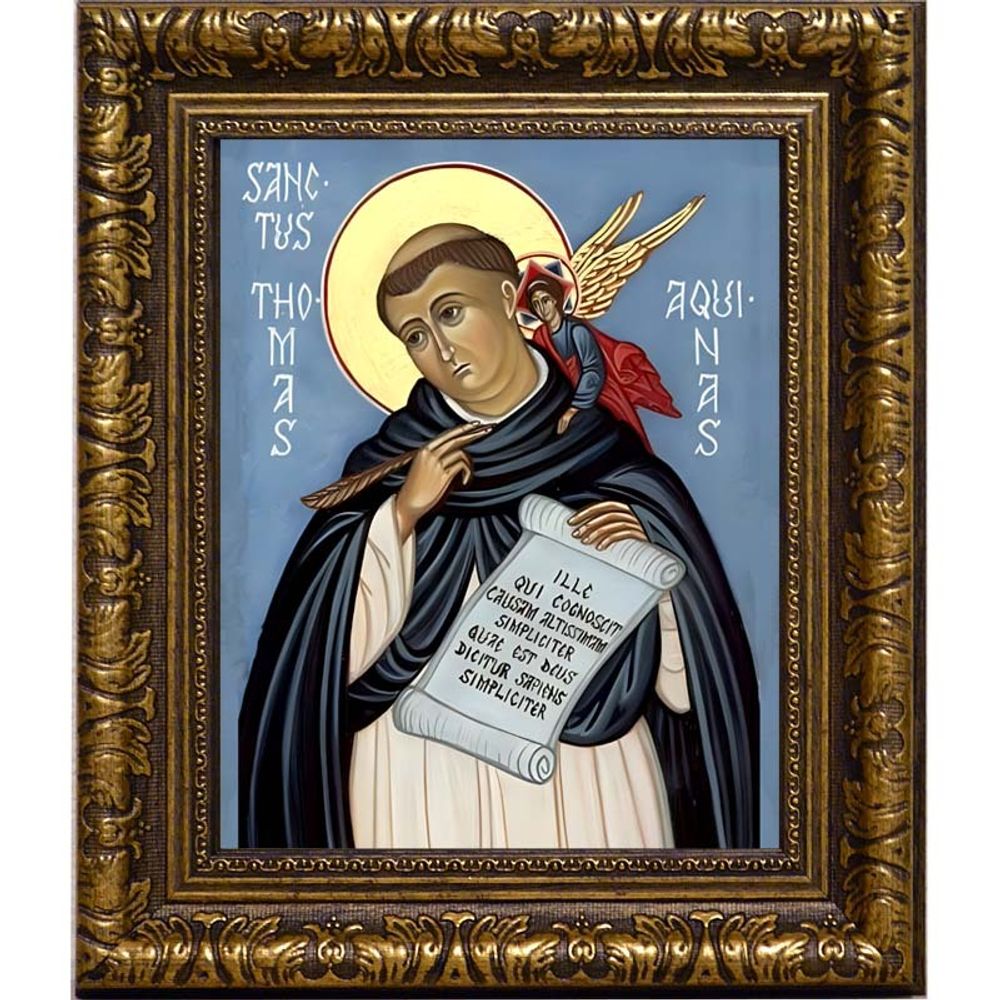 Фома Аквинский. Икона на холсте.