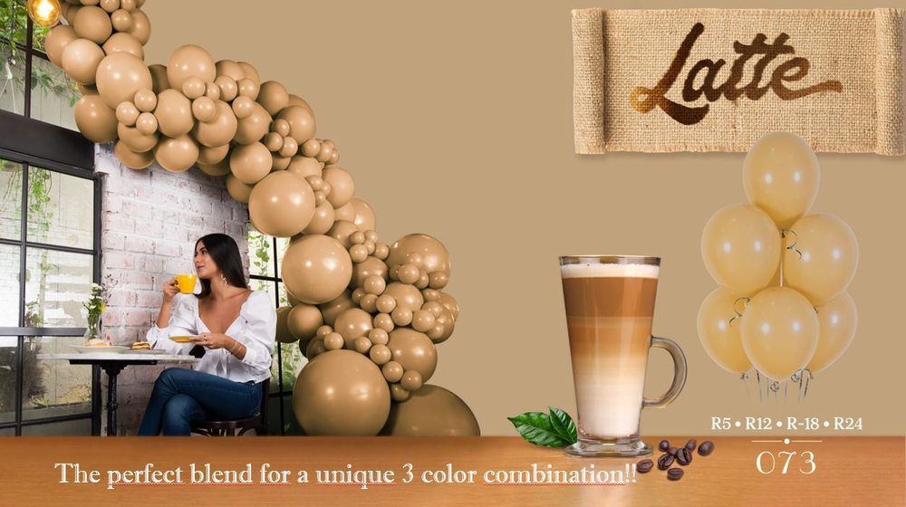 Шар 12" Латте, Пастель / Latte 073 Sp