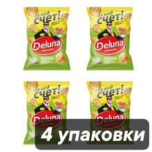 Кукурузные снеки Deluna Сметана и лук 85 г x 4 шт