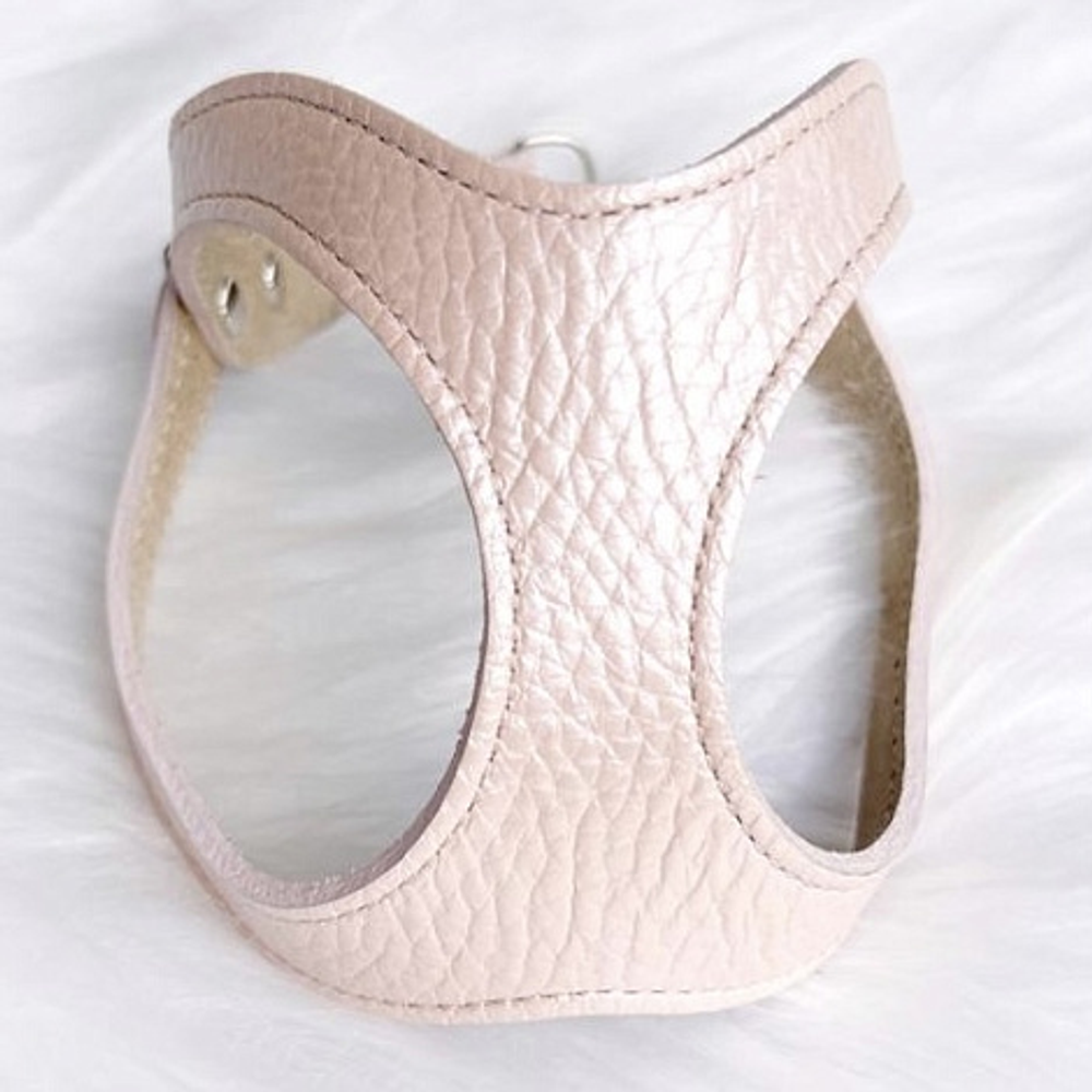 9306 Шлейка кожаная "Перламутр" / PREMIUM