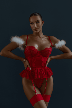 Корсет Мерлин в красном цвете