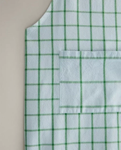 ZARA HOME ХЛОПКОВЫЙ ФАРТУК, СИНИЙ