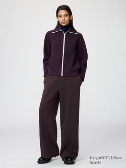 UNIQLO Брюки прямого кроя, темно-коричневый