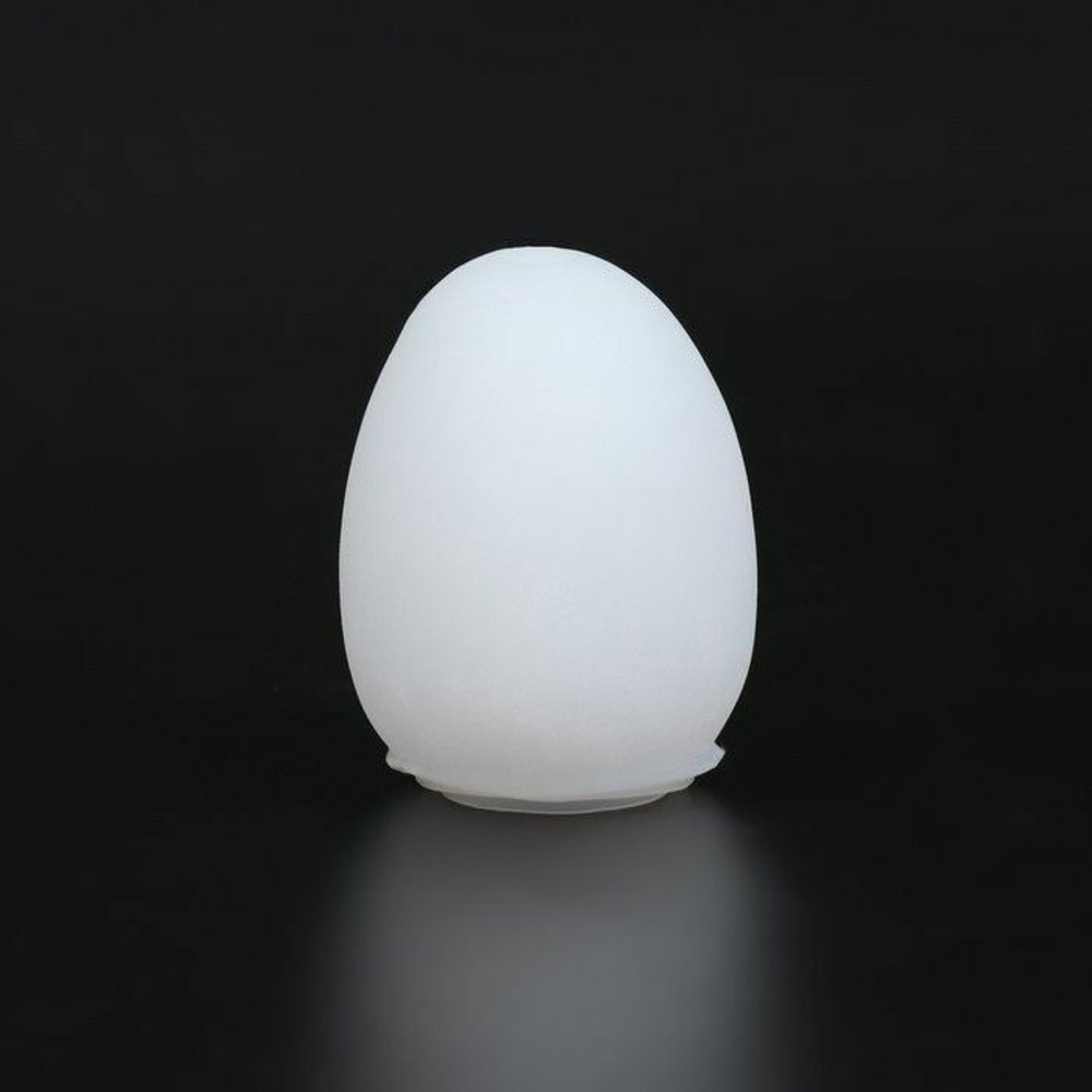 Рельефный мастурбатор EGG в зеленом футляре (Цвет: прозрачный)