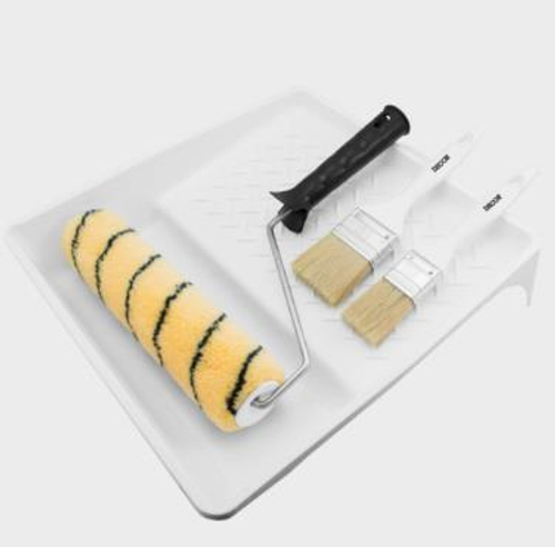 Набор  Валик Полиакрил 240мм+ван.33*35см кисть пл.35,50)  ''Универсальный +'' /670-5888