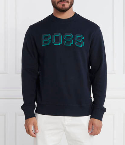 Худи Weglitchlogo BOSS ORANGE - темно-синий(50499486)